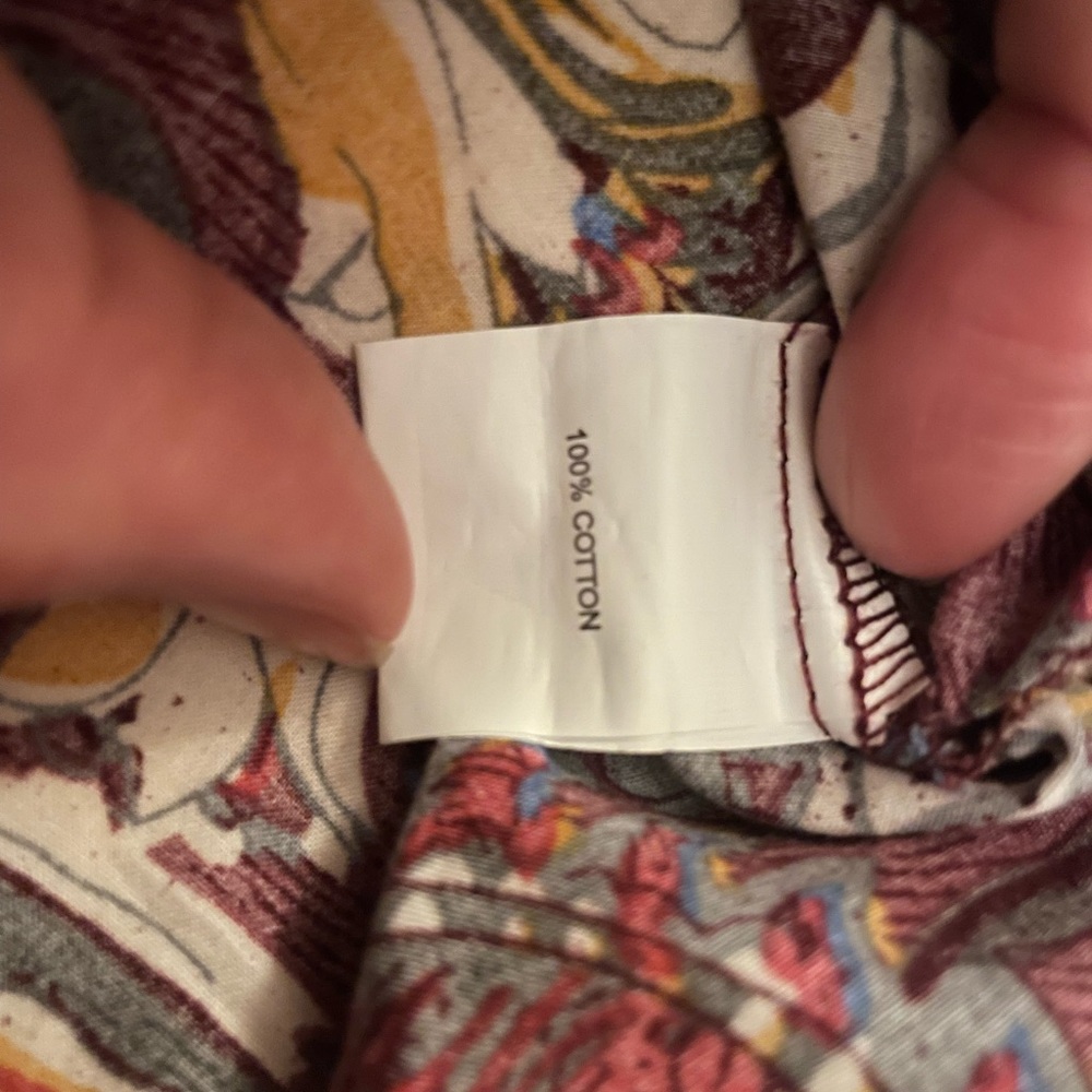 EVEREVE Scoop Neck 3/4 Sleeve Pattern Top Size L - Picture 5 of 10